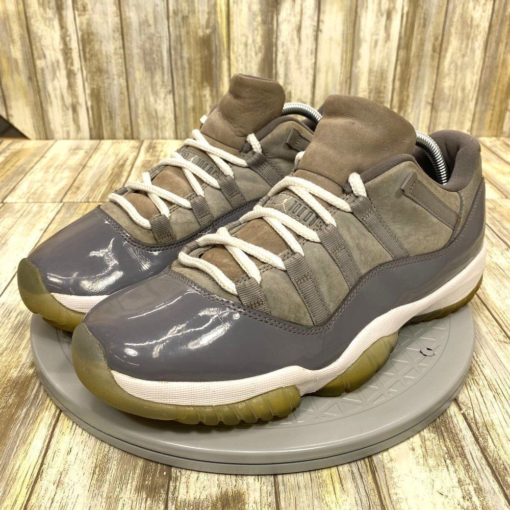 Nike Air Jordan 11 Retro Low Cool Grey Shadow Leather Men's 9.5 Shoes 528895